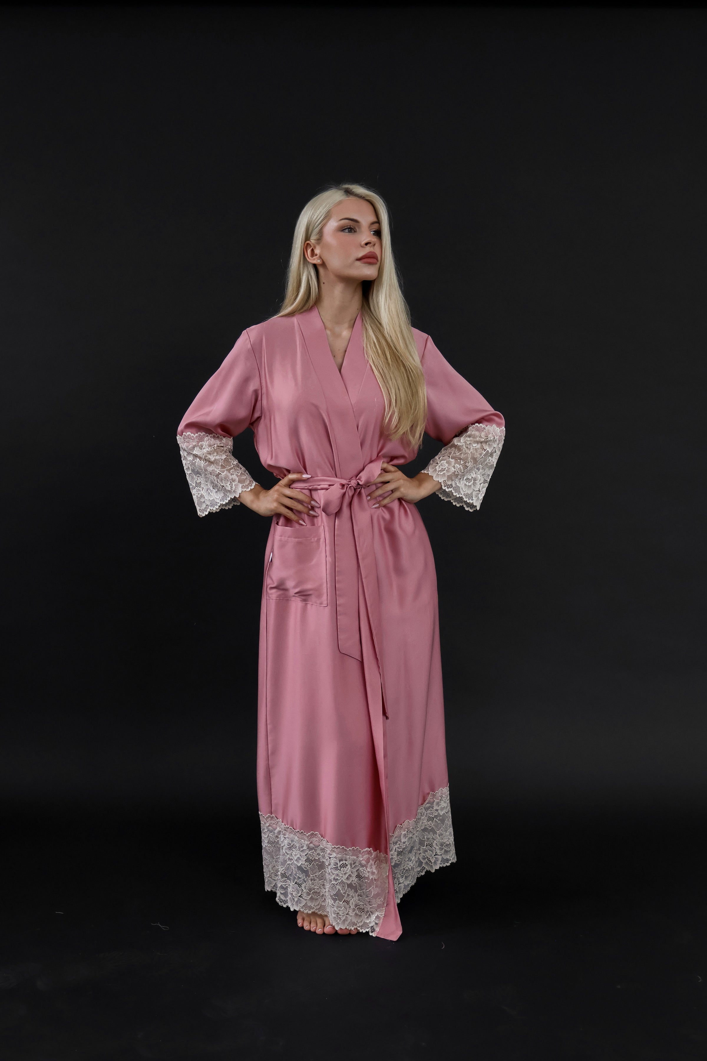 Sieviešu garais halāts: ROSA & LATTE  Long