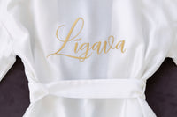 Sieviešu halāts: WHITE Kimono "LĪGAVA"