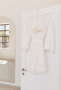 Sieviešu halāts: WHITE Kimono "LĪGAVA"