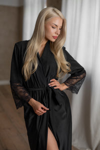 Sieviešu garais halāts: BLACK & BLACK Long