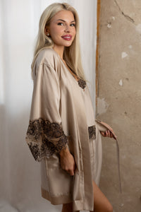 Nightwear robe set: LATTE & ALMOND KP