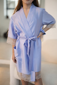 Bērnu halāts  "BLUE & LATTE"