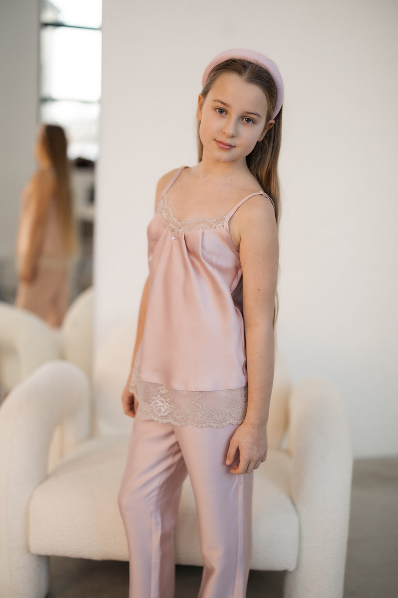 Bērnu pidžama: : : SOFT PINK & LATTE Long