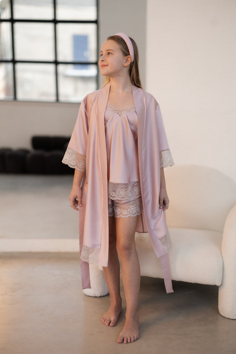 Kids set "SOFT PINK & LATTE"