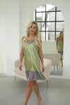 Women's nightgown: GREEN & GRAY Roll