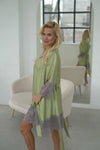 Nightwear robe set: GREEN & GRAY Roll"