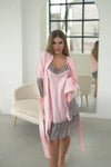 Nightwear robe set: PINK & GRAY Roll