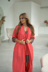 Nightwear robe set: RED & BROWN Long