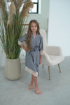 Kids robe "GRAY&CHAMPANGE"