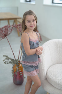 Kids pajama "GRAY&PINK"