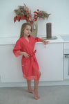 Kids robe: RED & RED