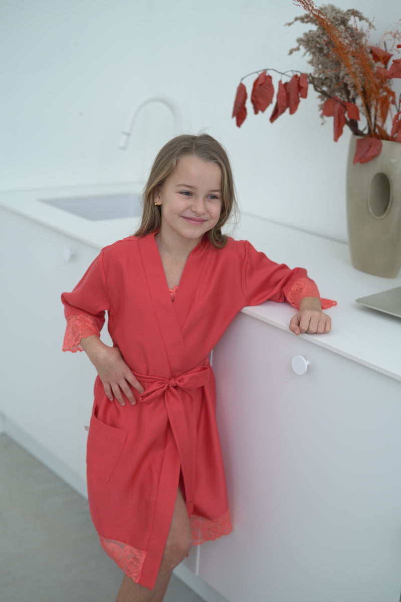 Kids robe"RED&RED"