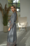 Women's long robe "GRAY&GRAY_long"