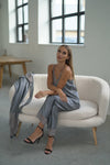 Women's long-pajama “GRAY&GRAY" longsleeve set