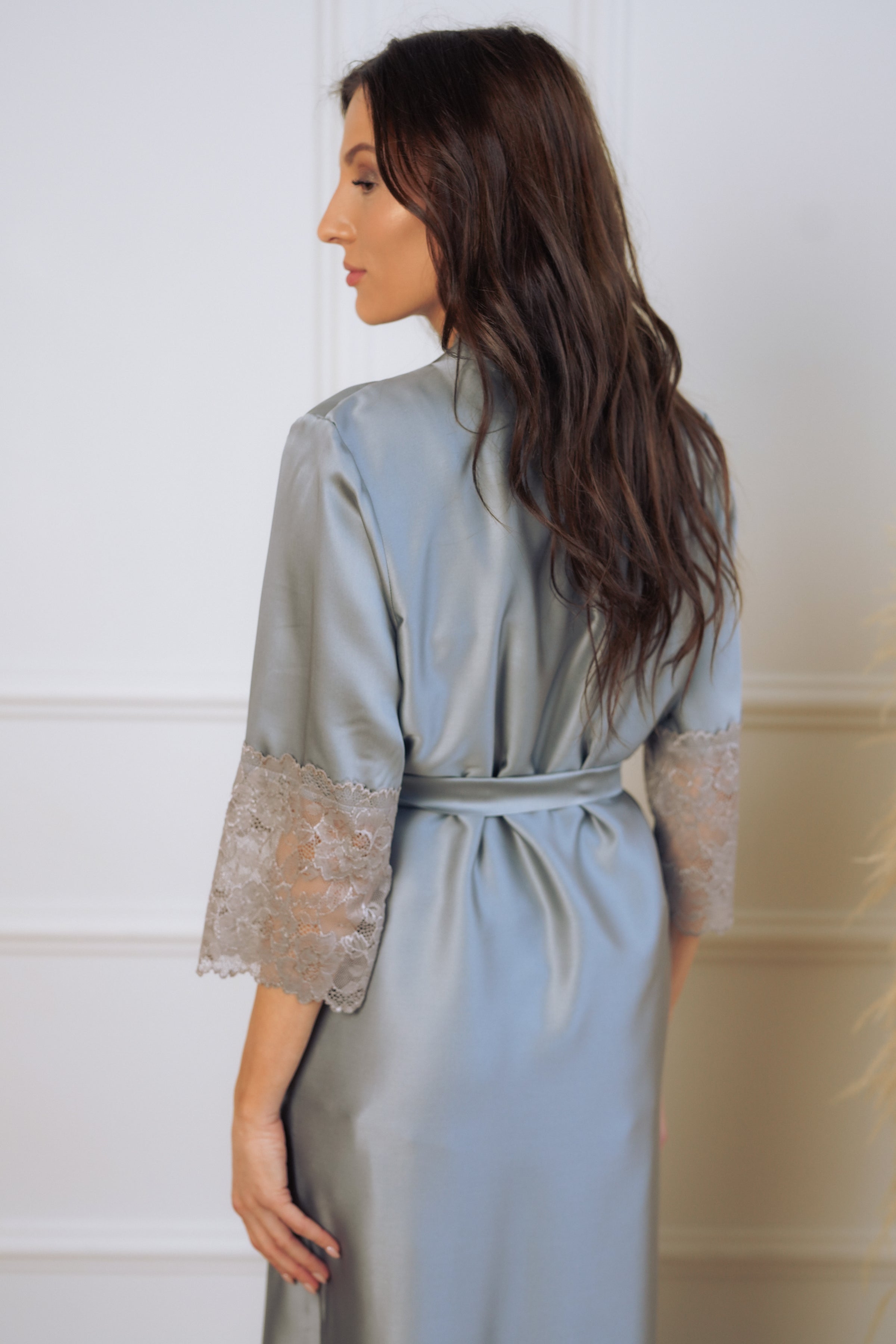 Women's long robe "GRAY&GRAY_long"