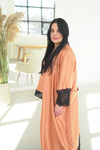 Nightwear robe set: BRONZE & BLACK Long