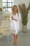 Women's robe “WHITE&WHITE”