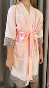 Kids robe"PINK&GRAY"