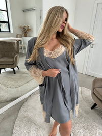 Nightwear robe set: GRAY & CHAMPANGE 2