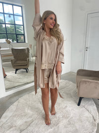 Nightwear robe set: LATTE & LATTE