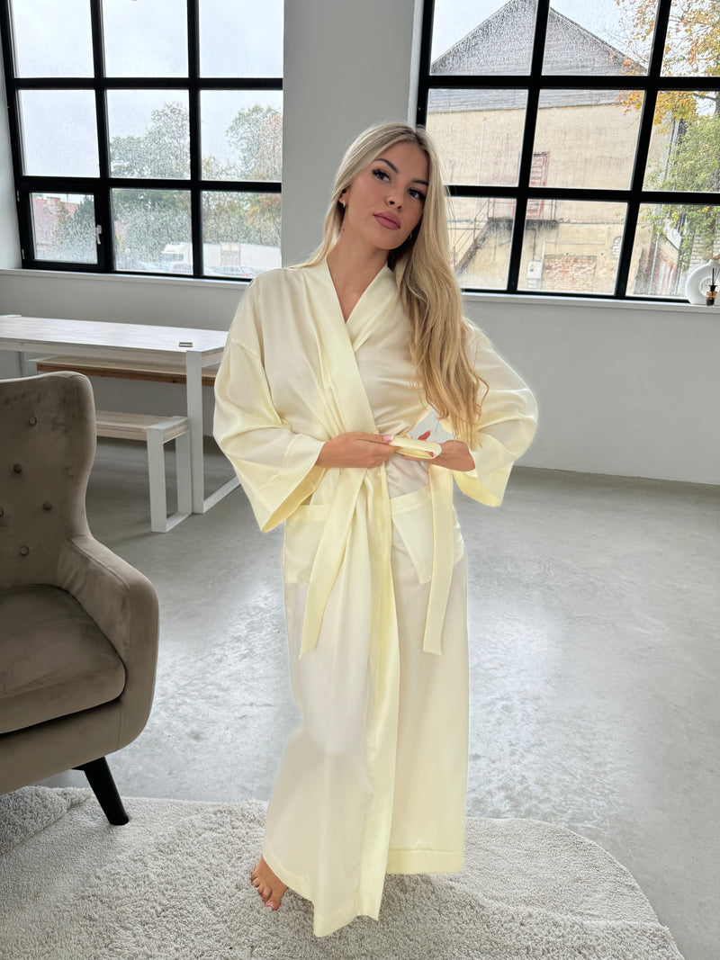 Women's long robe: CHAMPANGE KIMONO Long