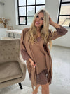 Nightwear robe set: BROWN & BROWN