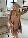 Nightwear robe set: BROWN & BROWN