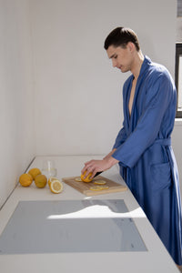 Mens robe: "BLUE"