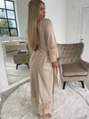 Nightwear robe set: LATTE & CHAMPAGNE Long