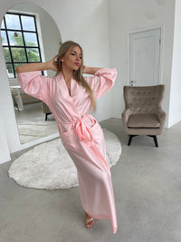 Women's long robe: PINK KIMONO Long