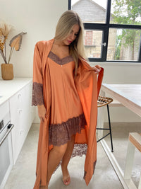 Nightwear robe set: BRONZA & BROWN Long