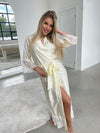 Women's long robe: CHAMPAGNE Long