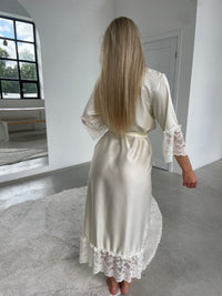 Women's long robe: CHAMPAGNE Long