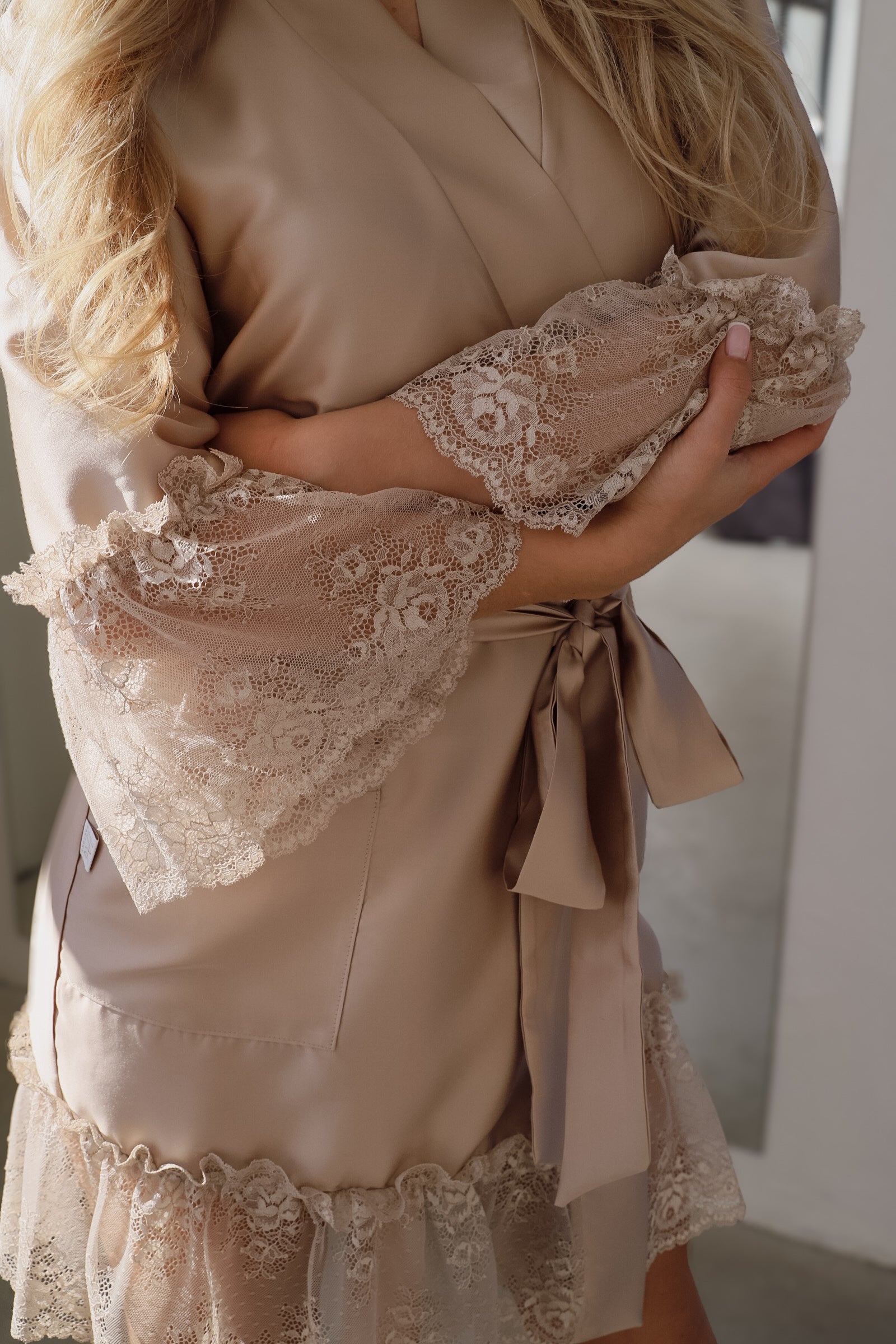 Women's robe: LATTE & LATTE Roll – ZIGZAG FACTORY