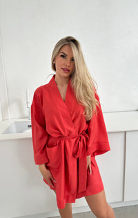 Women's robe: RED Kimono