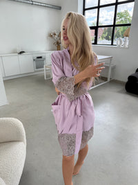 Women's robe: LAVANDA & GRAY