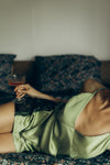 Women's pajama: SERENA (green&black)