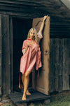 Nightwear robe set: OPALINE (pink&pink)