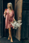 Nightwear robe set: OPALINE (pink&pink)