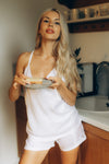Women's pajama: LIORA (white&white)