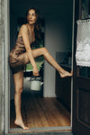 Women's nightgown: DIVA (brown&brown)
