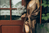 Nightwear robe set: MOONLACE (brown&brown)