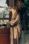 Nightwear robe set: MOONLACE (brown&brown)