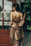 Nightwear robe set: MOONLACE (brown&brown)
