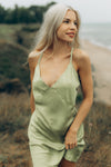 Women's nightgown: REVIERIE (green&black)