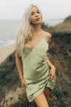 Women's nightgown: REVIERIE (green&black)