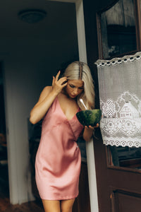 Women's nightgown: FLEUR (pink&pink)