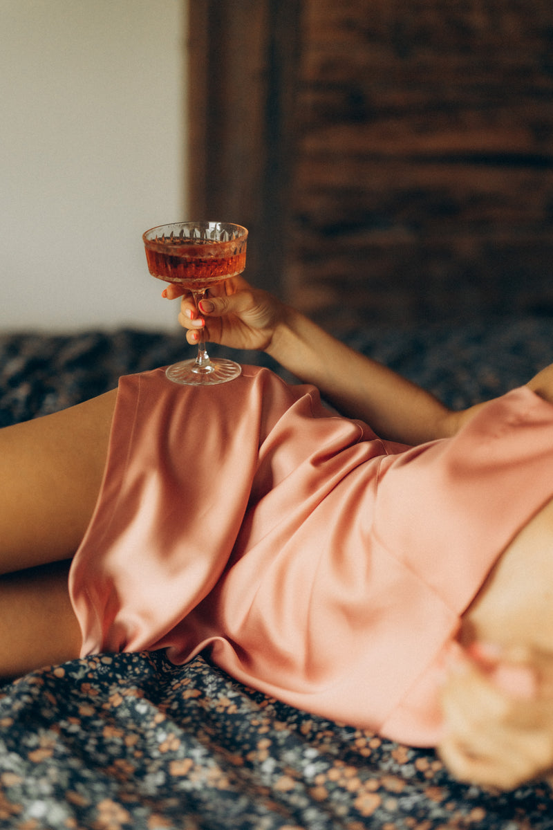 Women's nightgown: FLEUR (pink&pink)