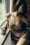 Women's nightgown: DIVA (brown&brown)