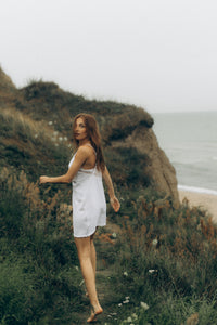 Women's nightgown: ELISE (white&white)